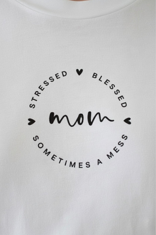 Mom Graphic Print - Women White Regular T-Shirt