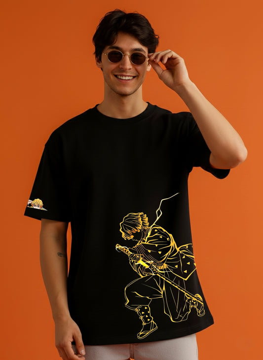 Zenitsu Agatsuma X Demon Slayer Oversized T-shirt