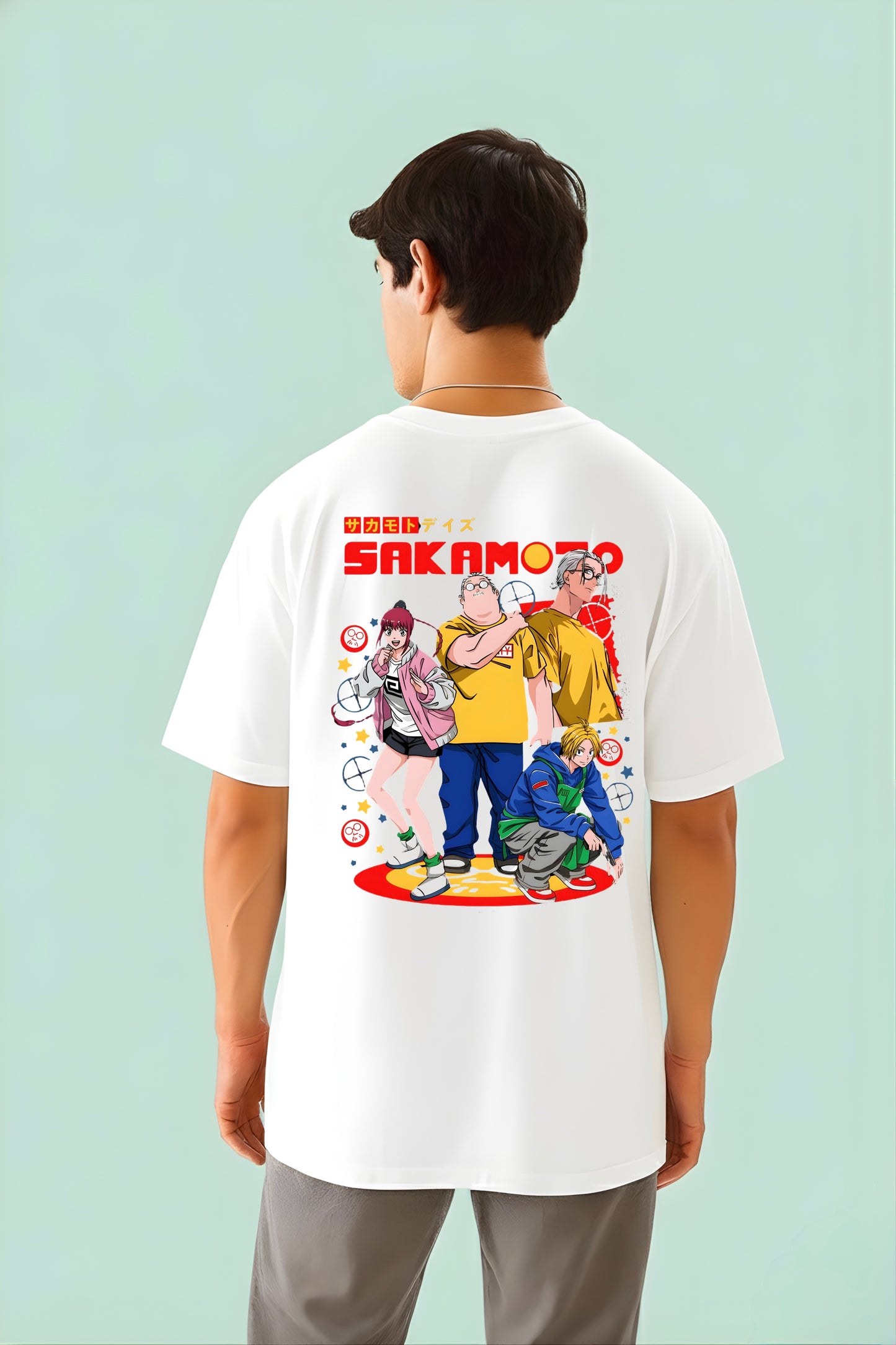 Sakamoto Oversized Anime T-shirt