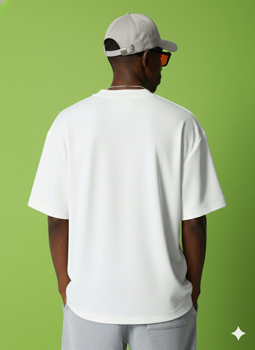 23 Sneaker Graphic White Oversized T-shirt