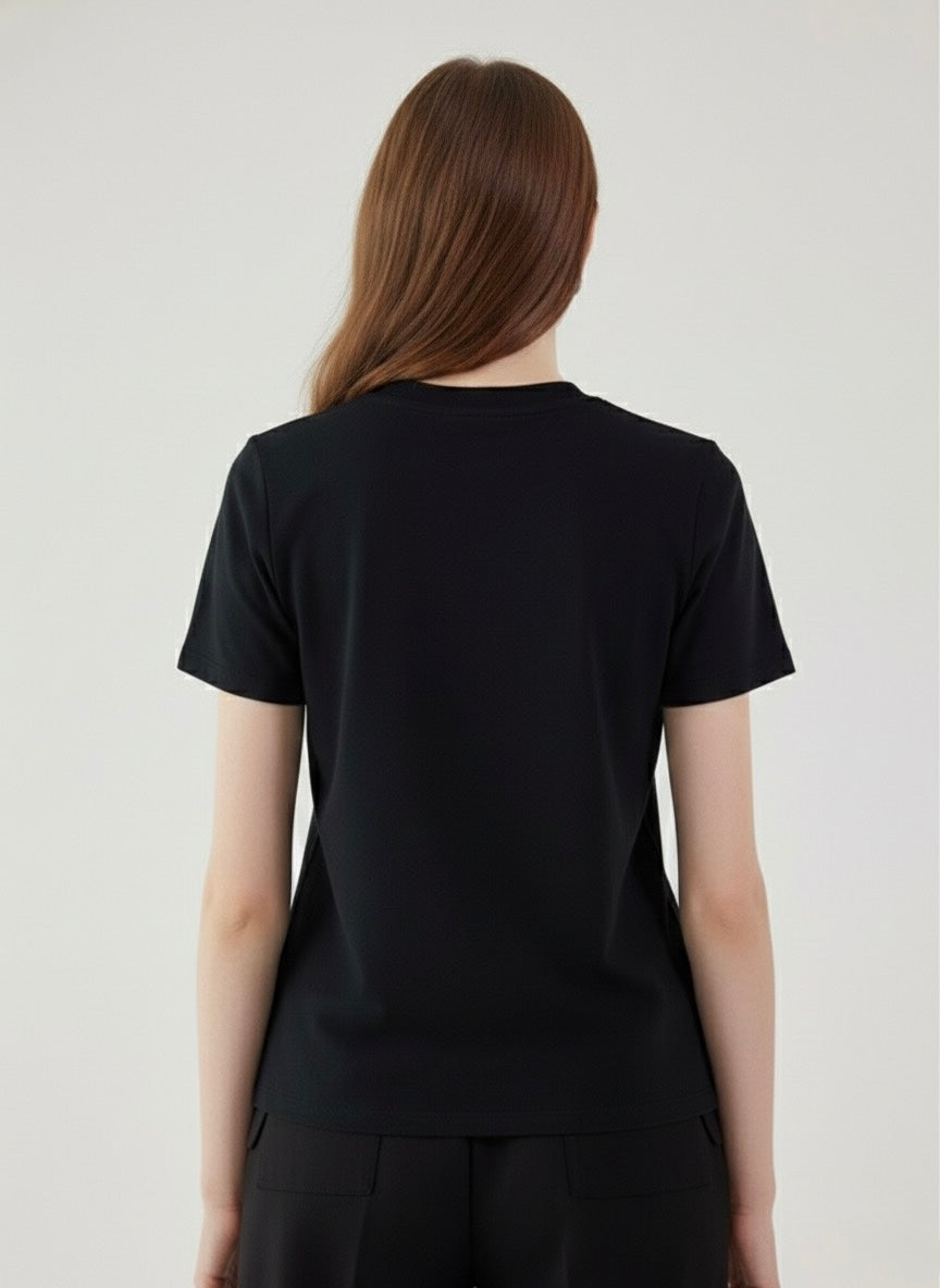 Solid Casual T-shirt for Women