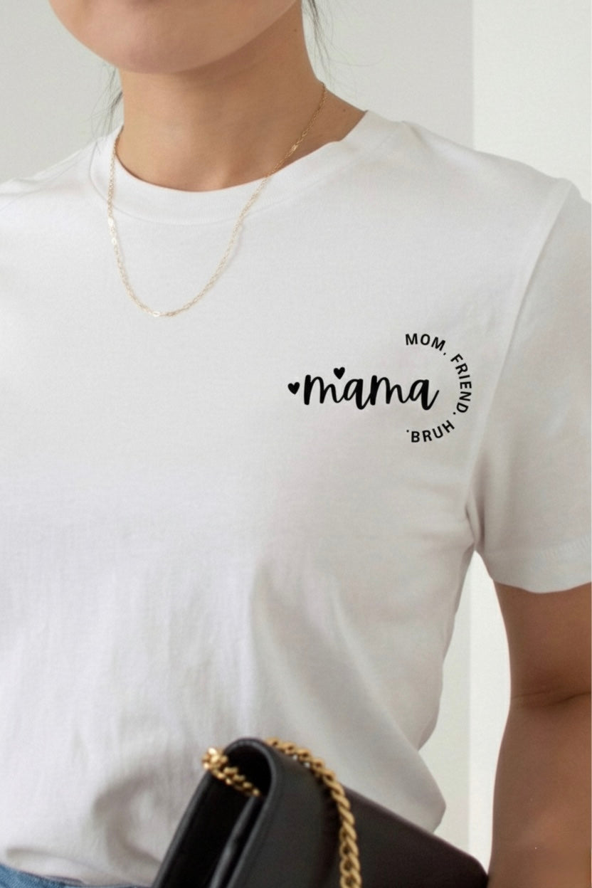 Mama Graphic Print - Women White Regular T-Shirt
