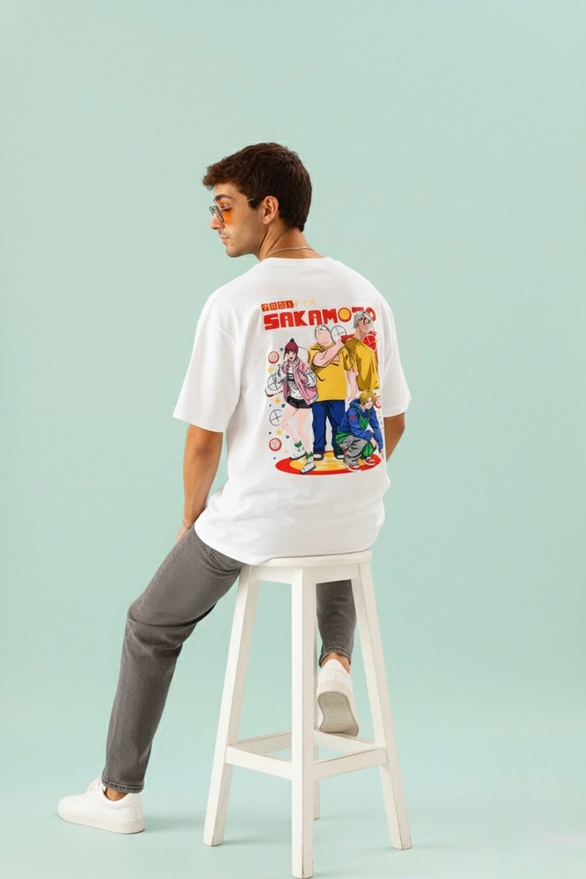 Sakamoto Oversized Anime T-shirt