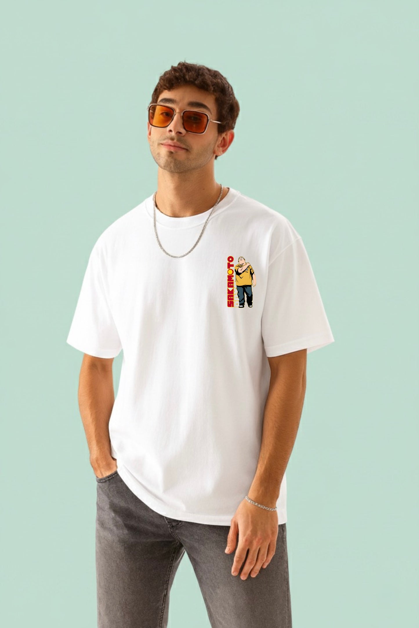 Sakamoto Oversized Anime T-shirt