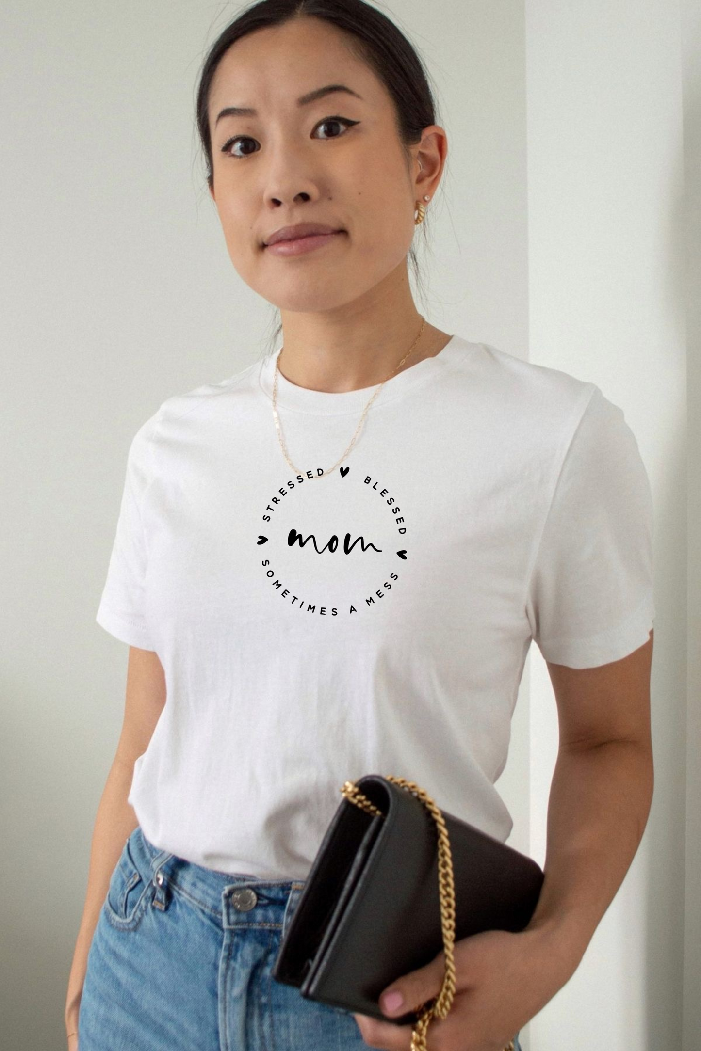 Mom Graphic Print - Women White Regular T-Shirt