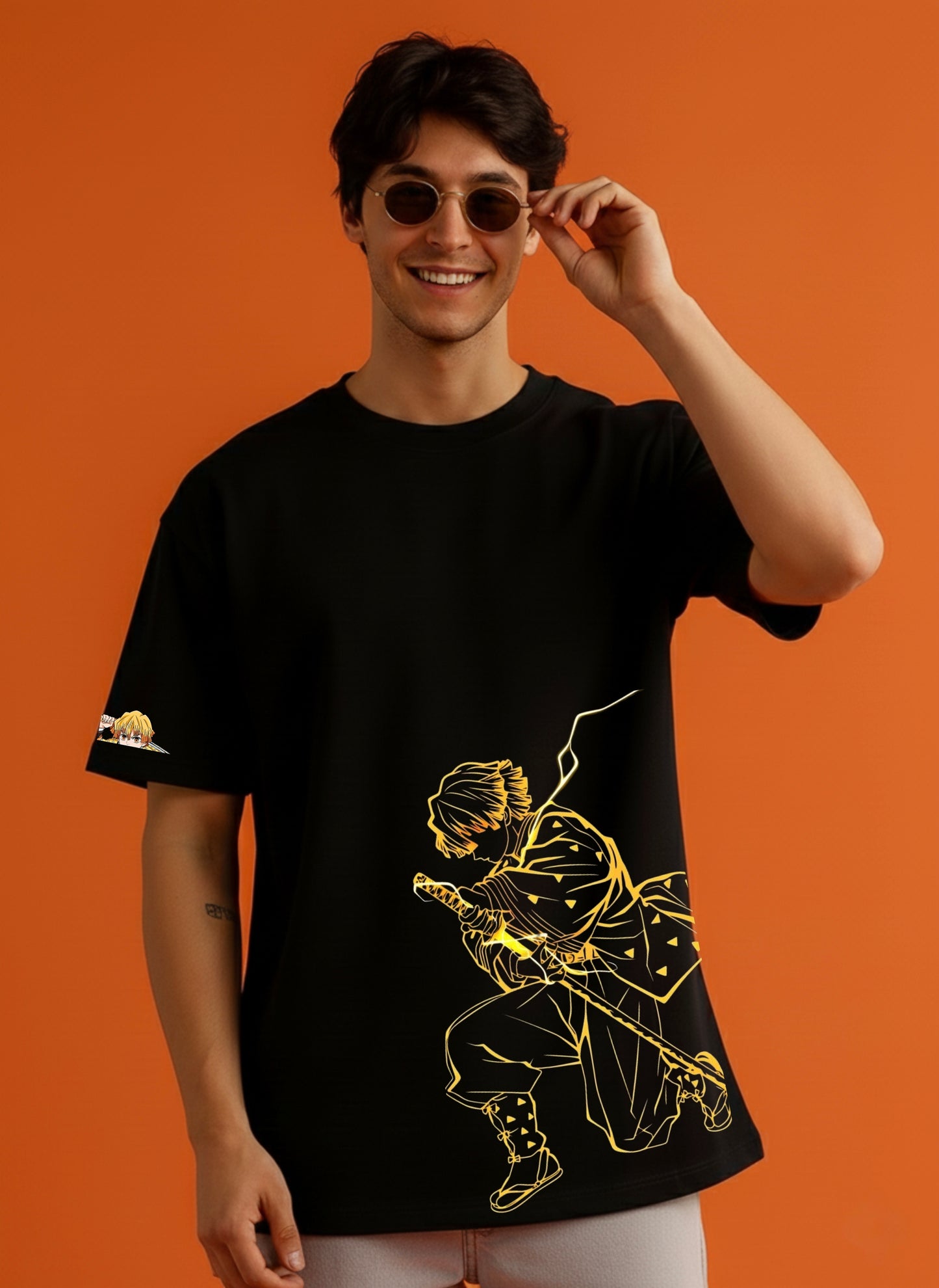 Zenitsu Agatsuma X Demon Slayer Oversized T-shirt