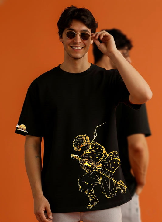 Zenitsu Agatsuma X Demon Slayer Oversized T-shirt