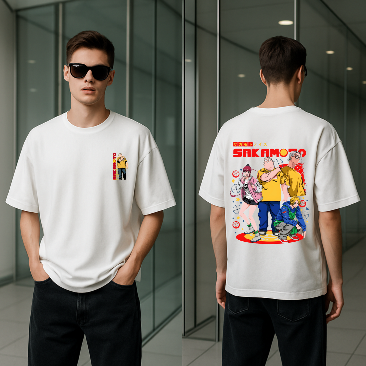 Sakamoto Oversized Anime T-shirt