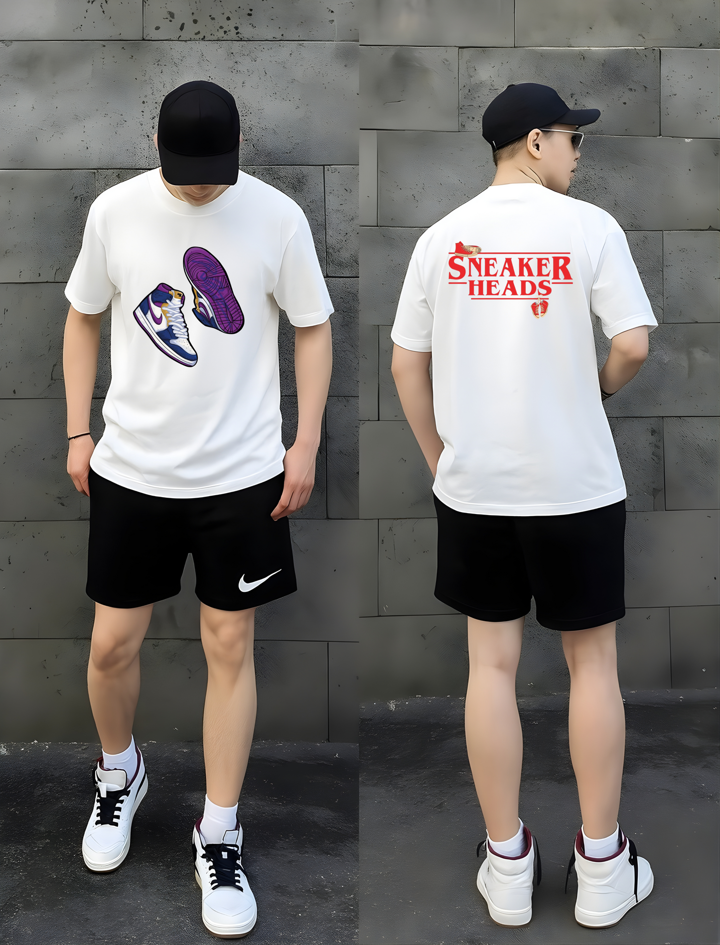 Sneaker Heads Graphic Oversized T-shirt